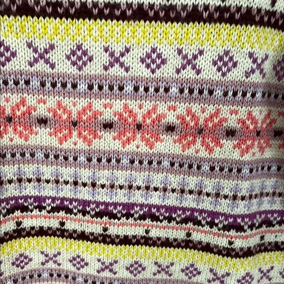 Boden Women's Lilac and Cream Patterned Sweater - Picture 6 of 9